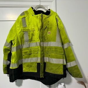 HEAVILY USED carhartt railroad jacket